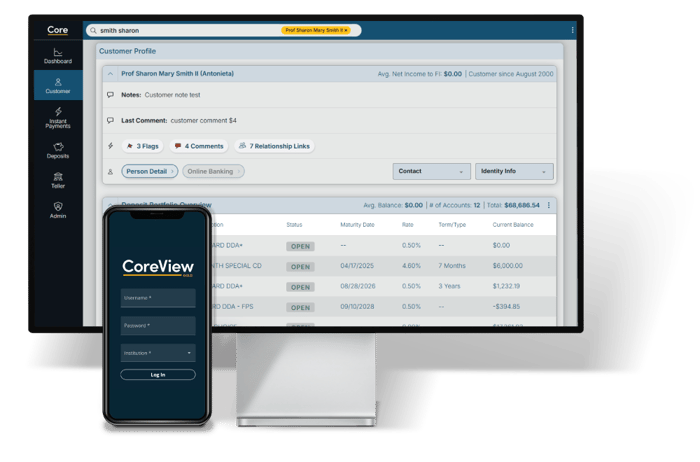 CoreView GOLD desktop and mobile